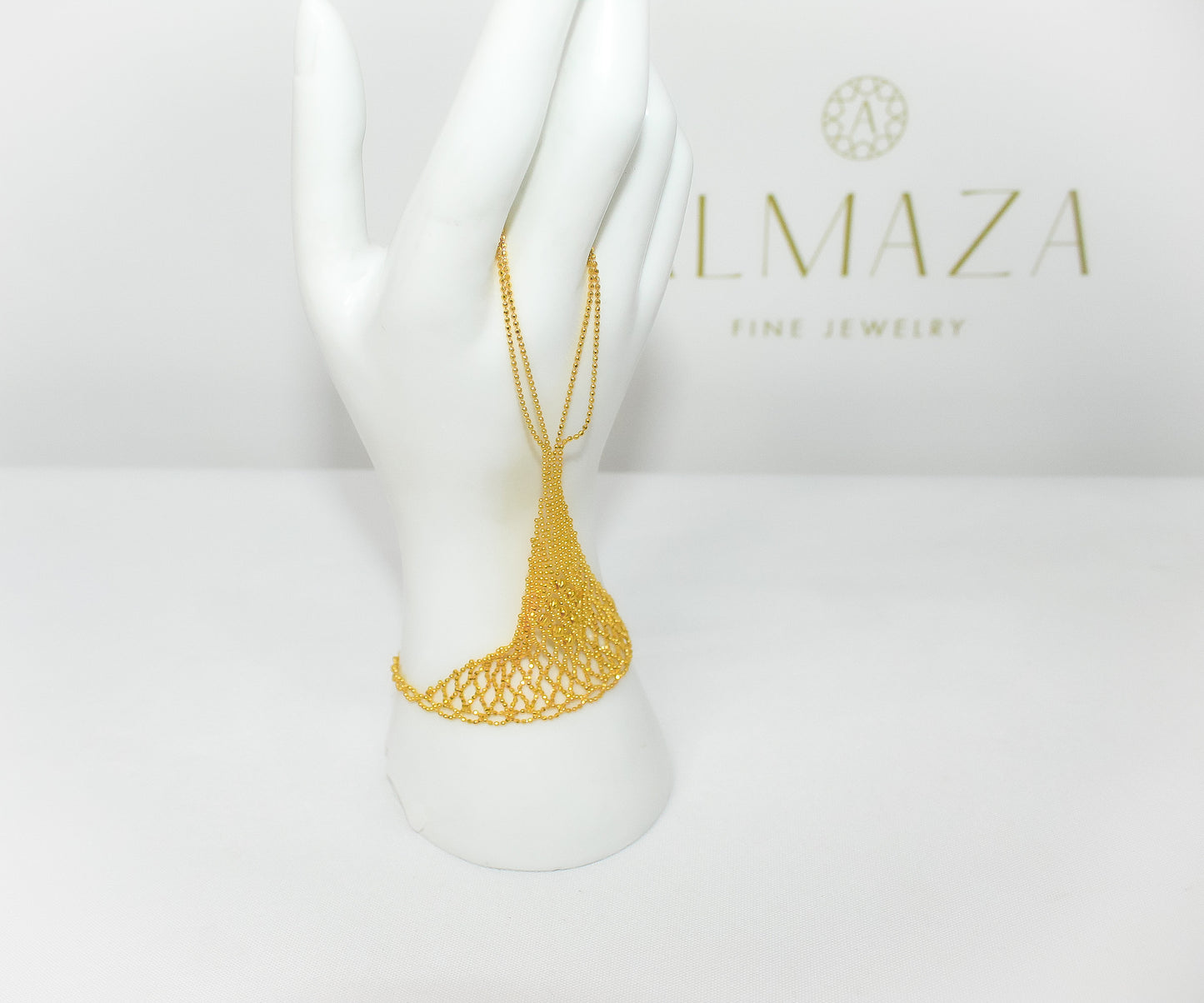 21K Gold Hand Bracelet