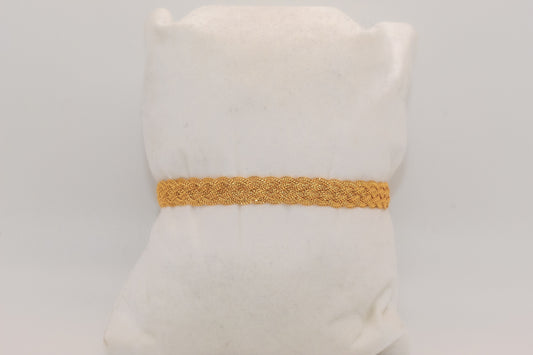 21K Gold Braided Bracelet