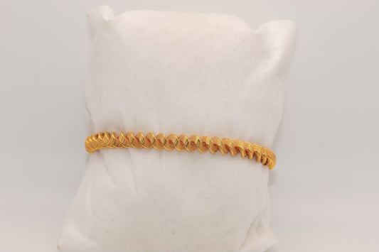 21K Gold Small Swirl Bracelet