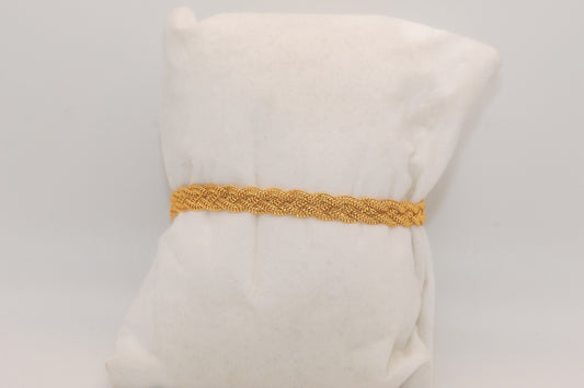 21K Gold Braided Bracelet