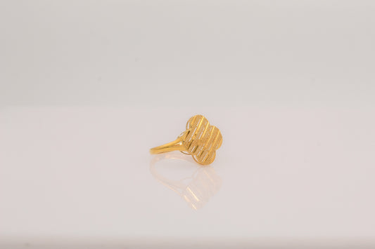 21K Gold Clover Ring