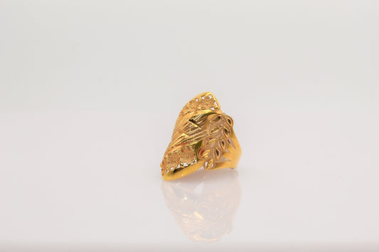 21K Gold Oblong Ring