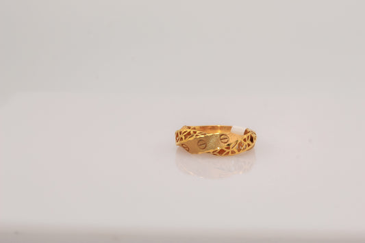 21K Gold Band Ring