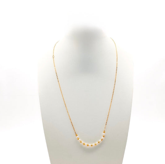 21K Gold Pearl Necklace