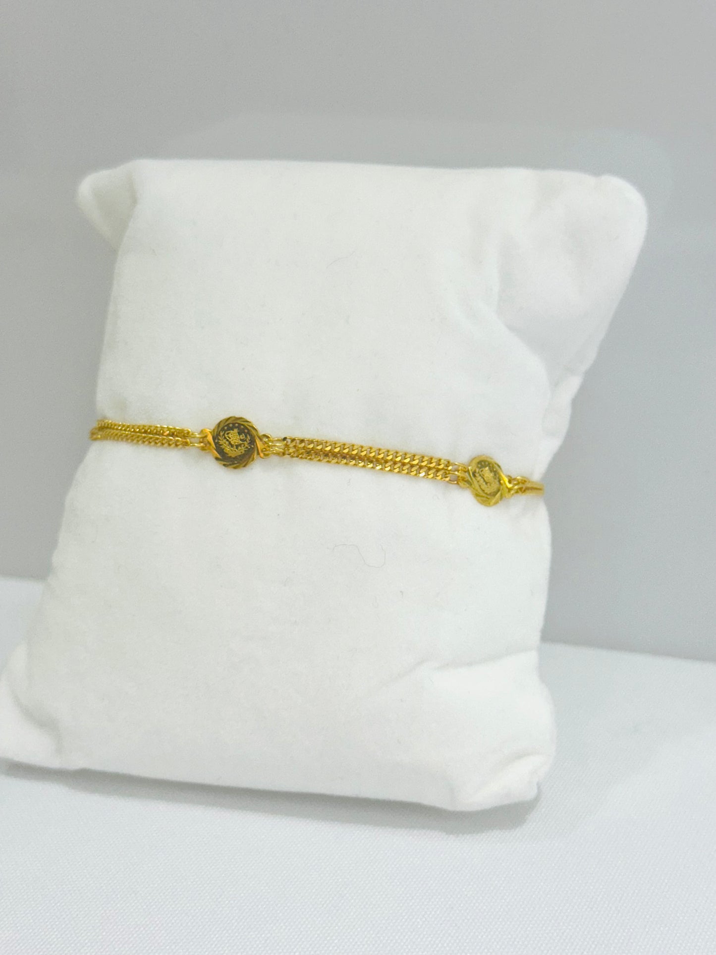 21K Gold Turkish Coin Bracelet