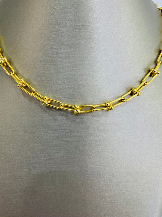 21K Gold Link Necklace