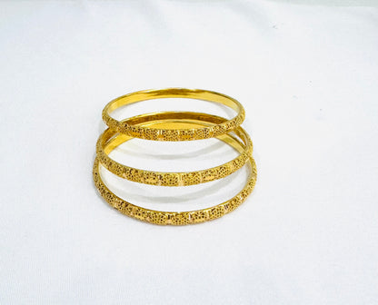 21K Gold Khaliji Bangles