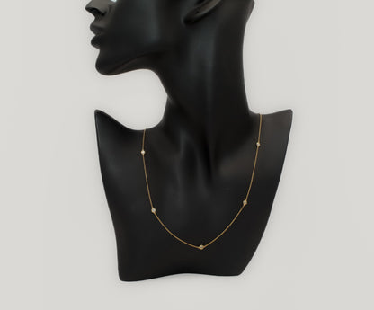 14K Gold Diamond Chain