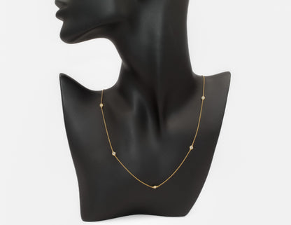 14K Gold Diamond Chain