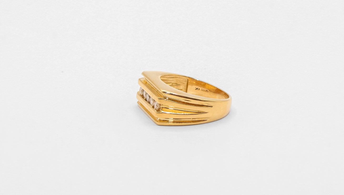 10K Gold Men’s Diamond Ring