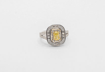 18K White Gold 1.87 Carat Diamond Ring