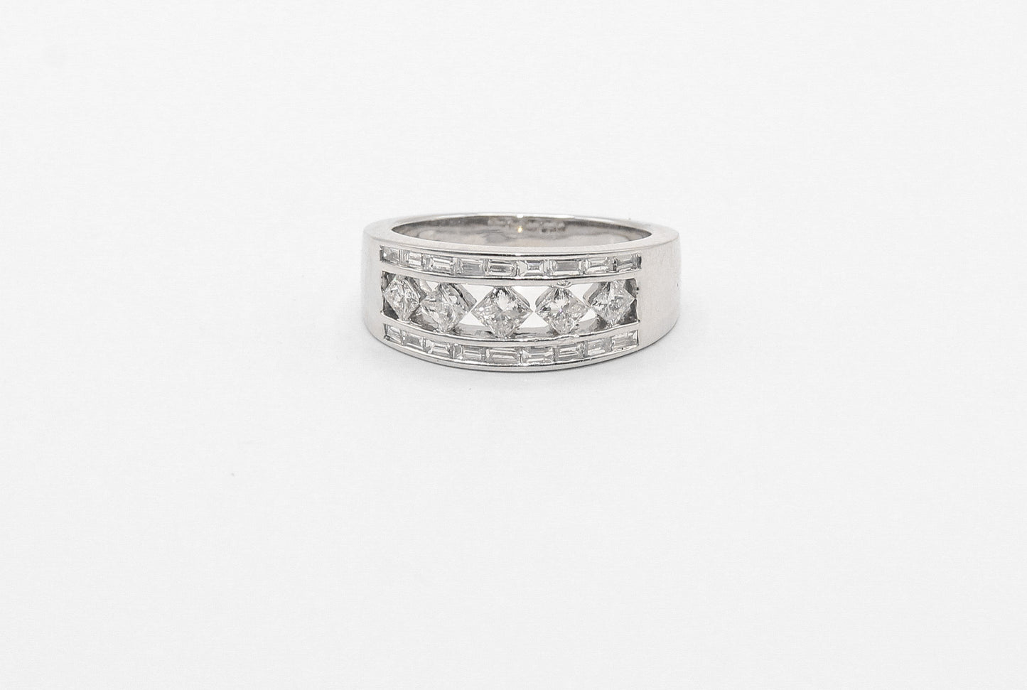 14K White Gold Diamond Cocktail Ring