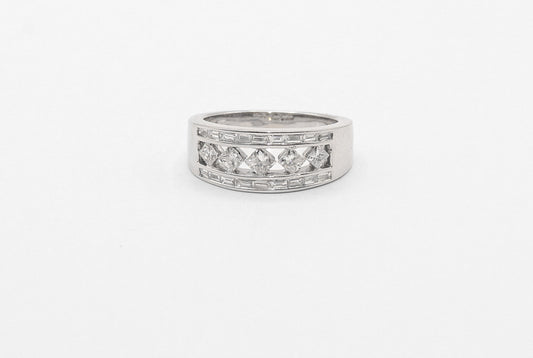 14K White Gold Diamond Cocktail Ring