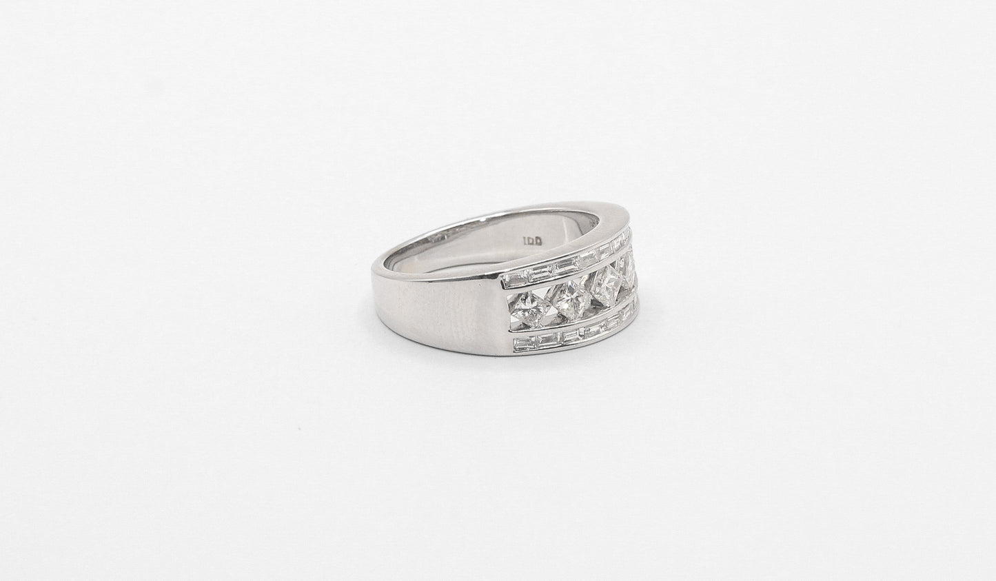 14K White Gold Diamond Cocktail Ring