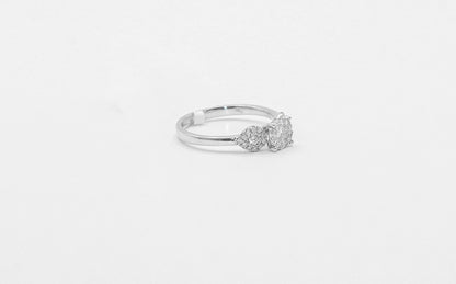 14K White Gold Diamond Ring