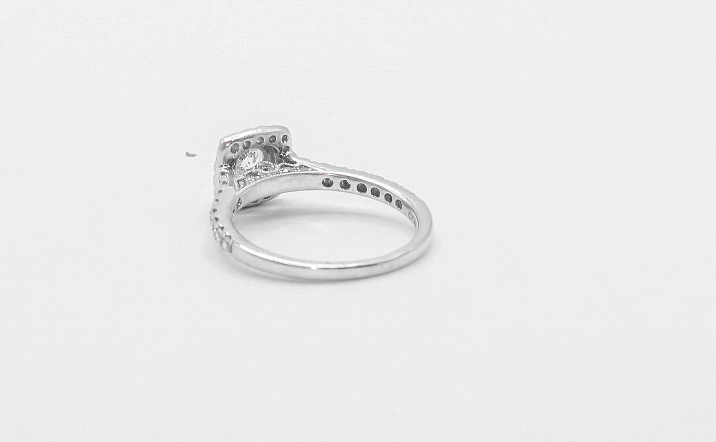 14K Gold 1 Carat Diamond Halo Ring