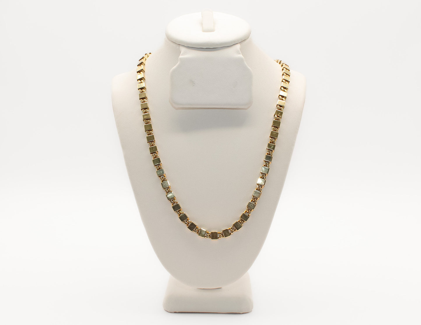 14K Gold Box Chain Necklace