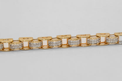 14K Gold 4 Carat Diamond Bracelet