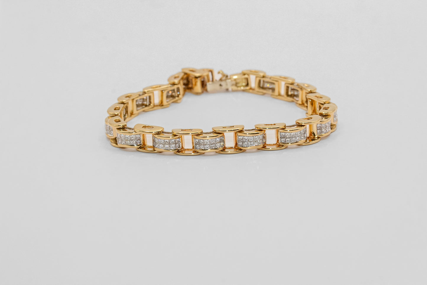 14K Gold 4 Carat Diamond Bracelet