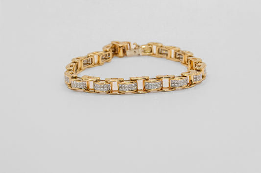 14K Gold 4 Carat Diamond Bracelet