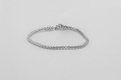14K White Gold 2 Carat Diamond Tennis Bracelet