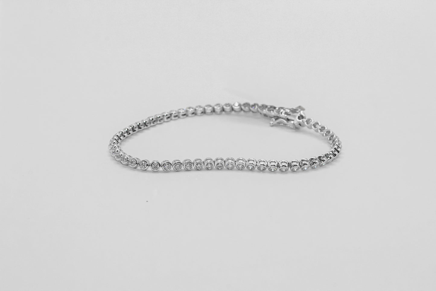 14K White Gold 2 Carat Diamond Tennis Bracelet