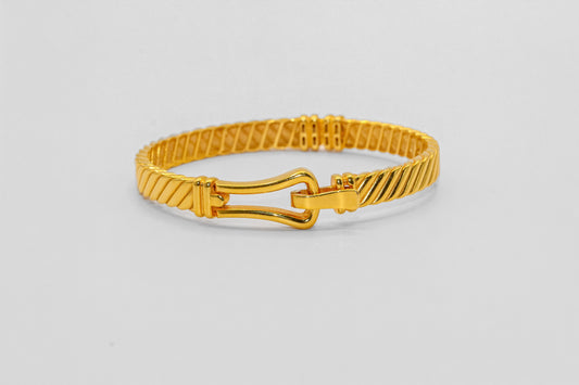 21K Gold Buckle Bracelet