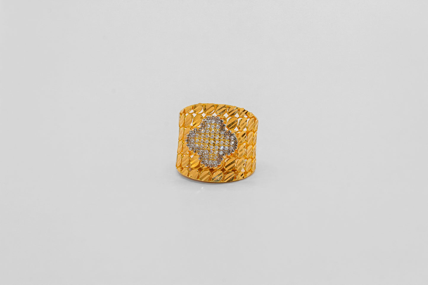 21K Gold Wide Ring