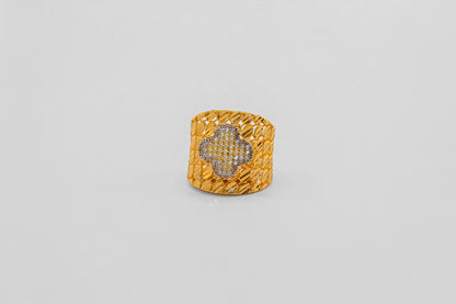 21K Gold Wide Ring
