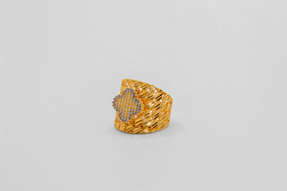 21K Gold Wide Ring