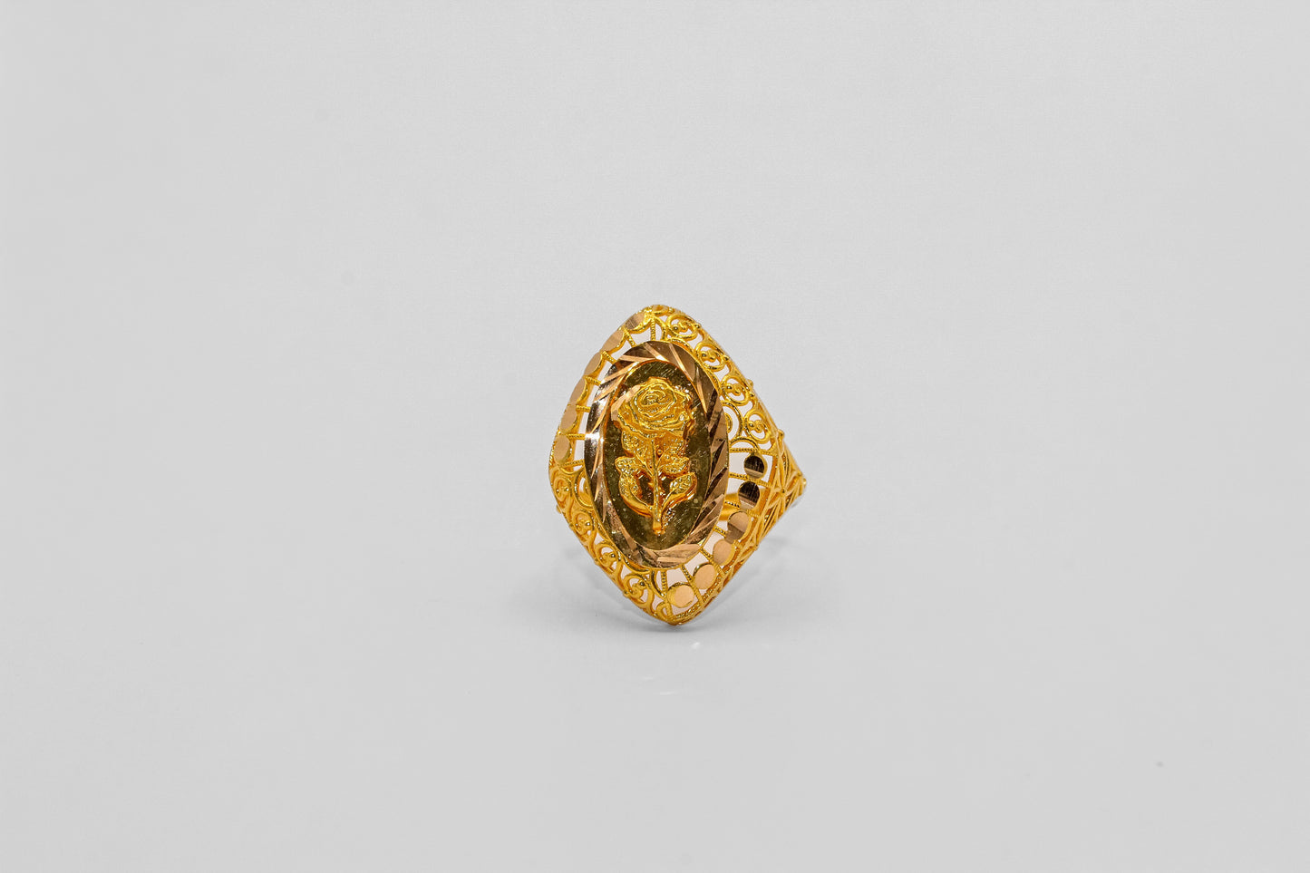 21K Gold Rose Ring
