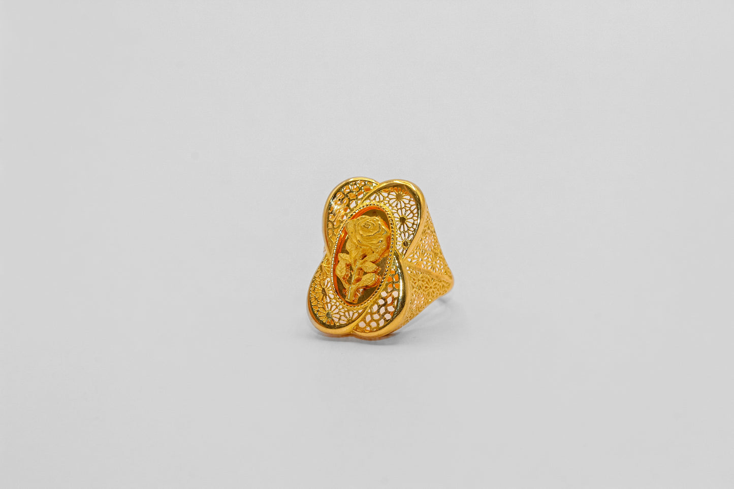 21K Gold Rose Ring