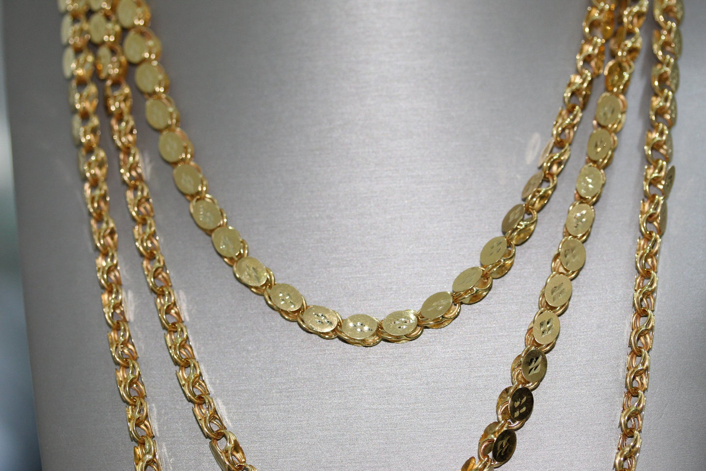 21k Gold Halabi 2 Meter Necklace