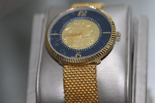 21k Gold Himo Coin Watch