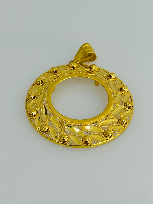 21k Gold Coin Pendant