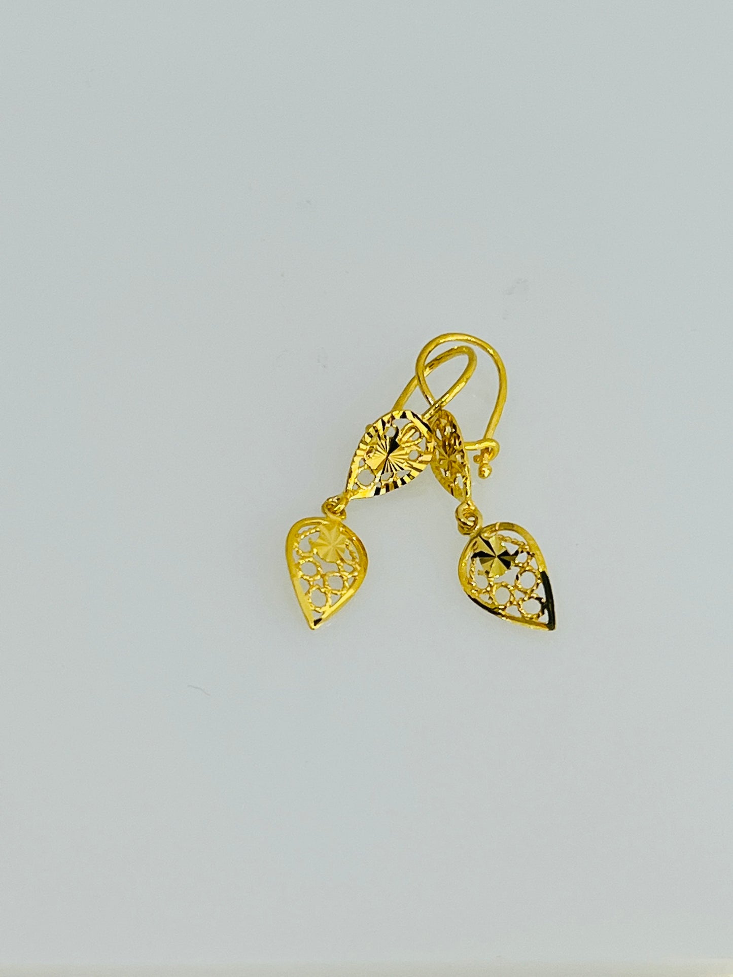 21k Gold Leaf Earrings