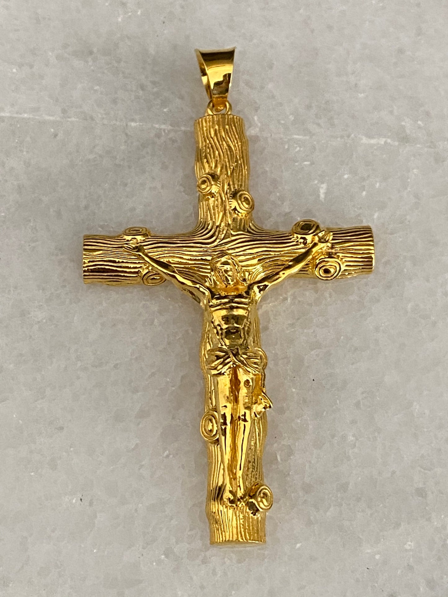 21k Gold Crucifix Cross Pendant