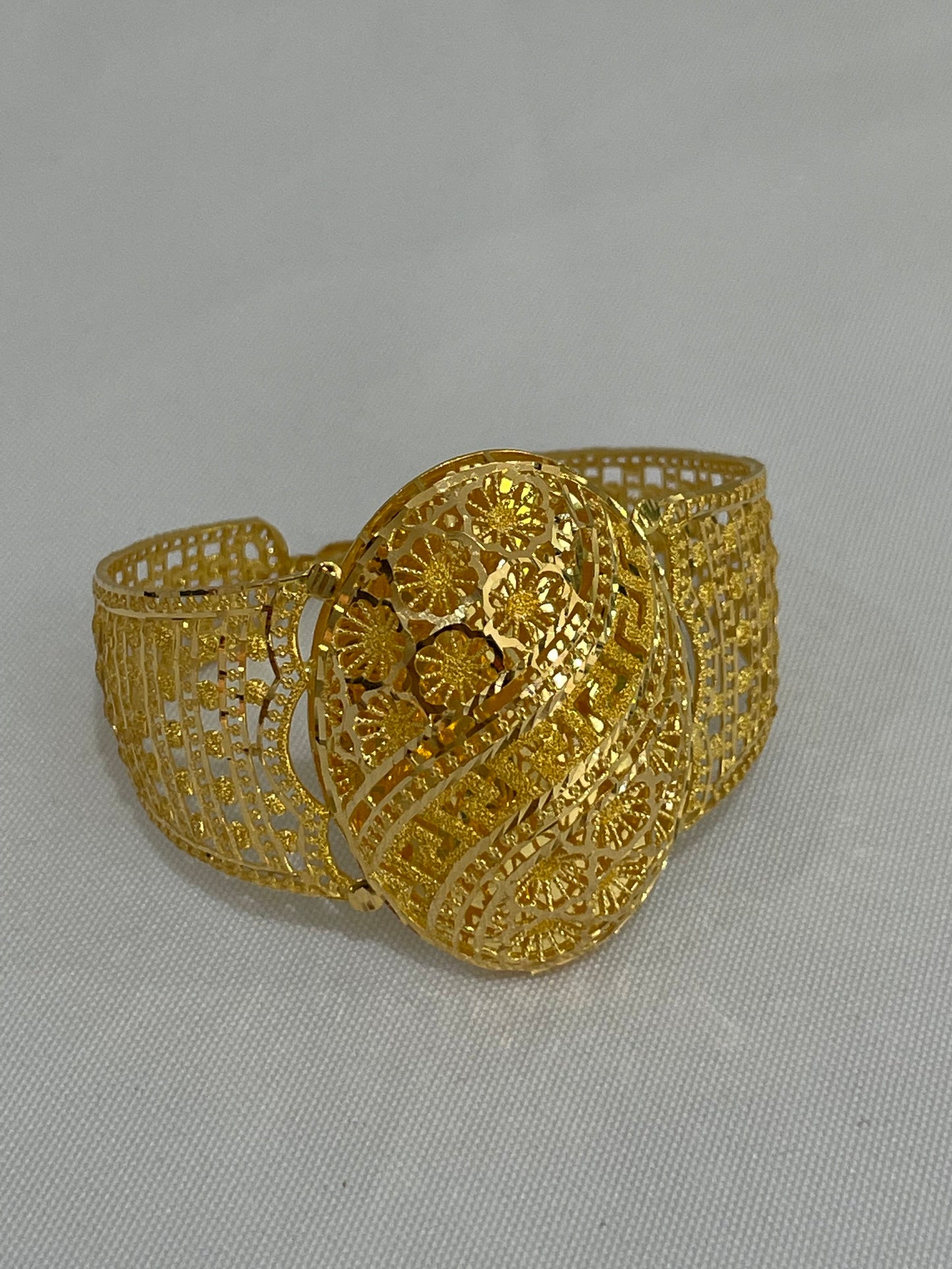 21k Gold Cuff Bracelet