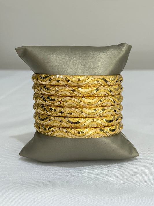 21k Gold Bangle Bracelets