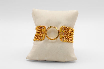 21K Gold Coin Bracelet