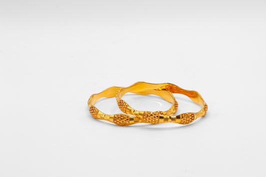 21K Gold Khaliji Bangles