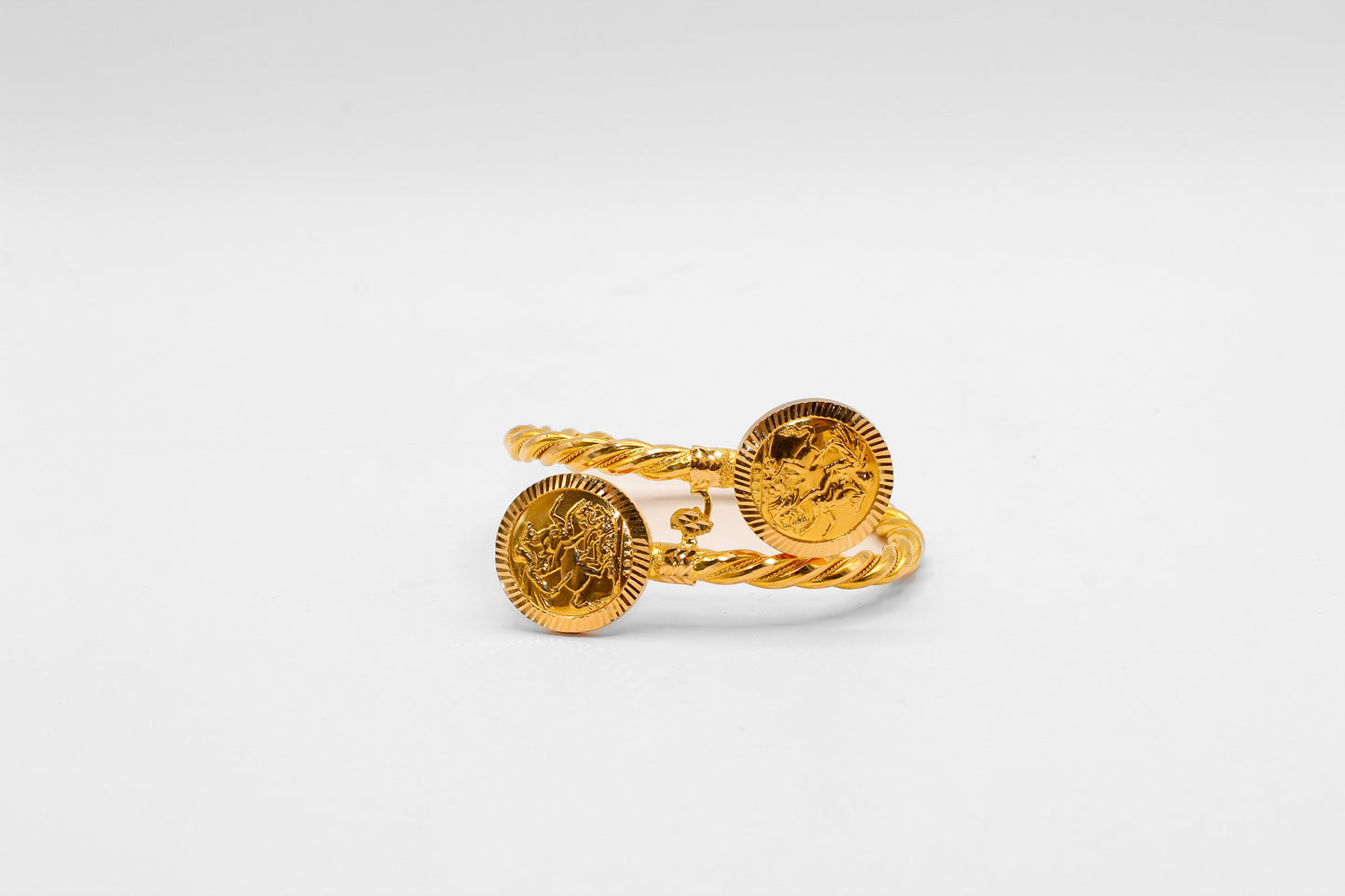21K Gold Coin Bracelet