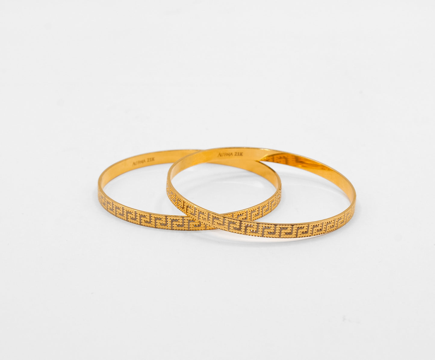 21K Gold Solid Kids Bangles