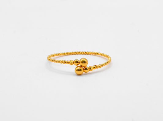 21K Gold Kids Beaded Bangle