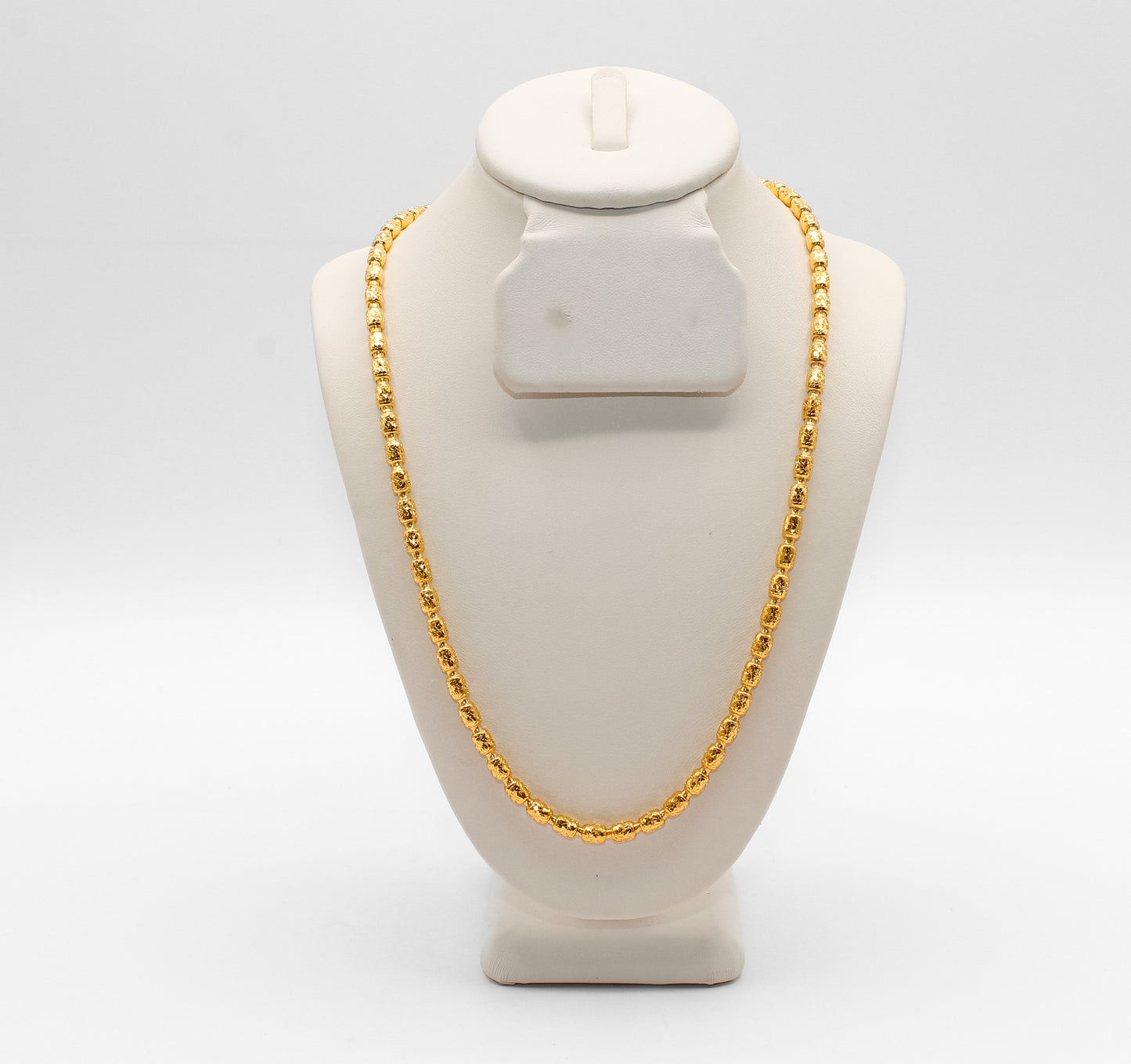 21K Gold Beaded Necklace