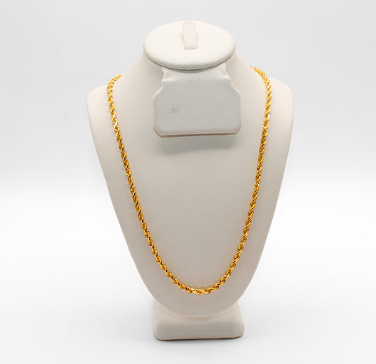 21K Gold Rope Chain