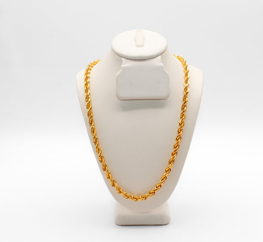 21K Gold Rope Chain