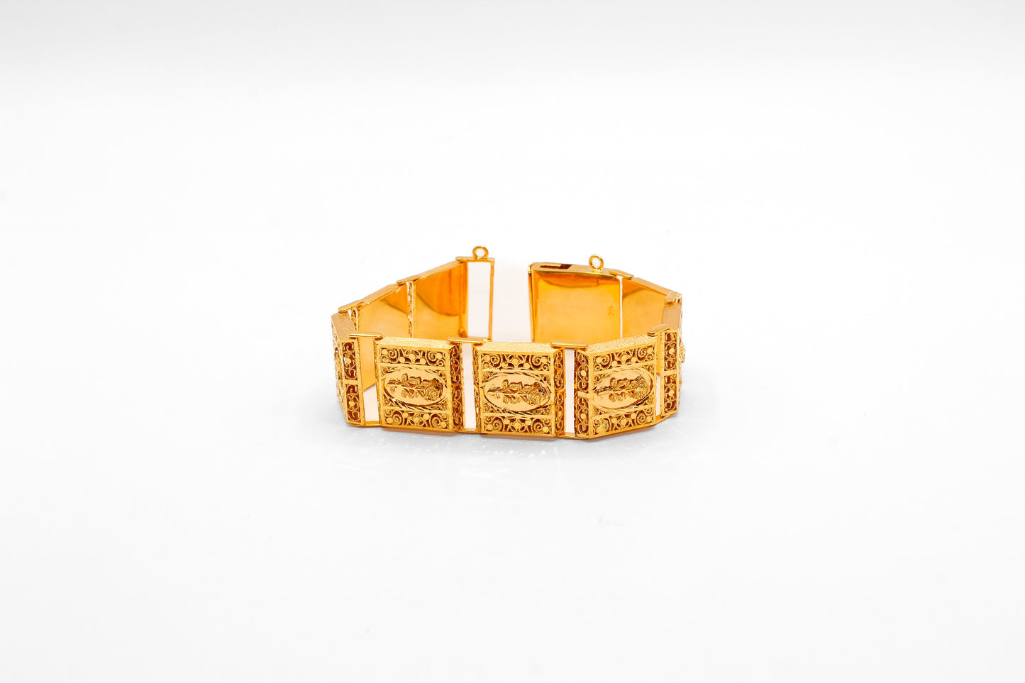 21K Gold Rose Bracelet