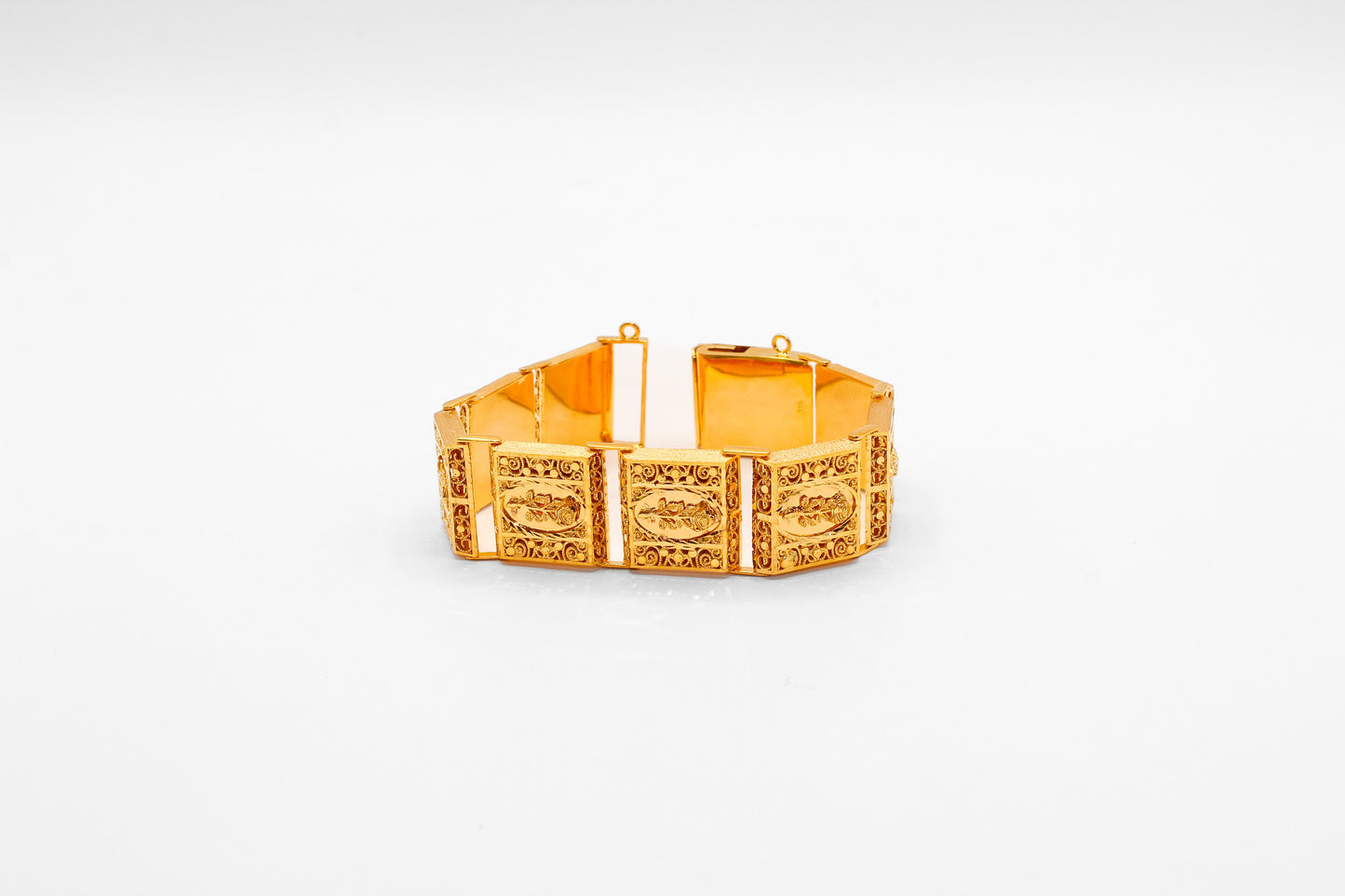 21K Gold Rose Bracelet