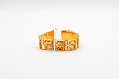 21K Gold Rose Bracelet